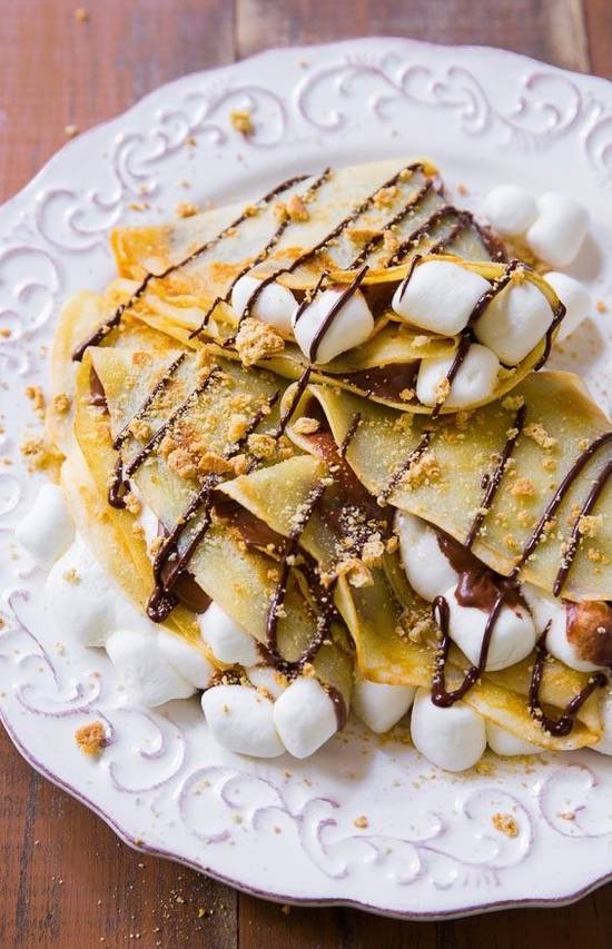 Order Gimme S’More Crepe food online from Pita Grill &Amp; Creperie store, Summit on bringmethat.com