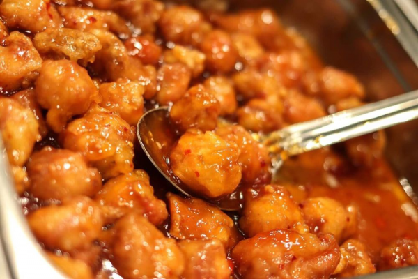 Order C5. Orange Flavored Chicken food online from Wong Kitchen store, Providence on bringmethat.com