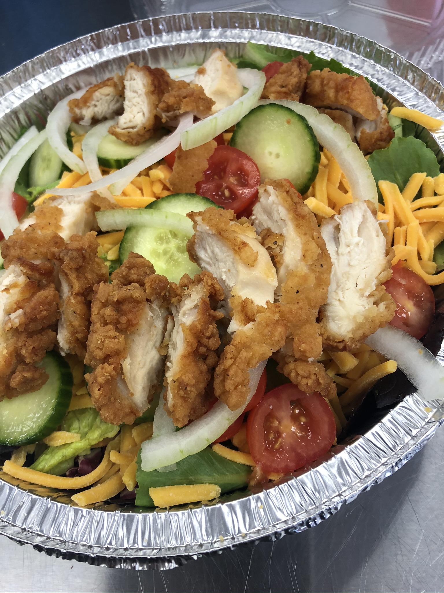 Order Crispy Chicken Salad food online from Dayton Street Eats store, Kettering on bringmethat.com