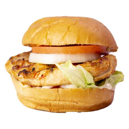 Order Grilled Chicken Burger food online from Mr. Broast store, Lombard on bringmethat.com