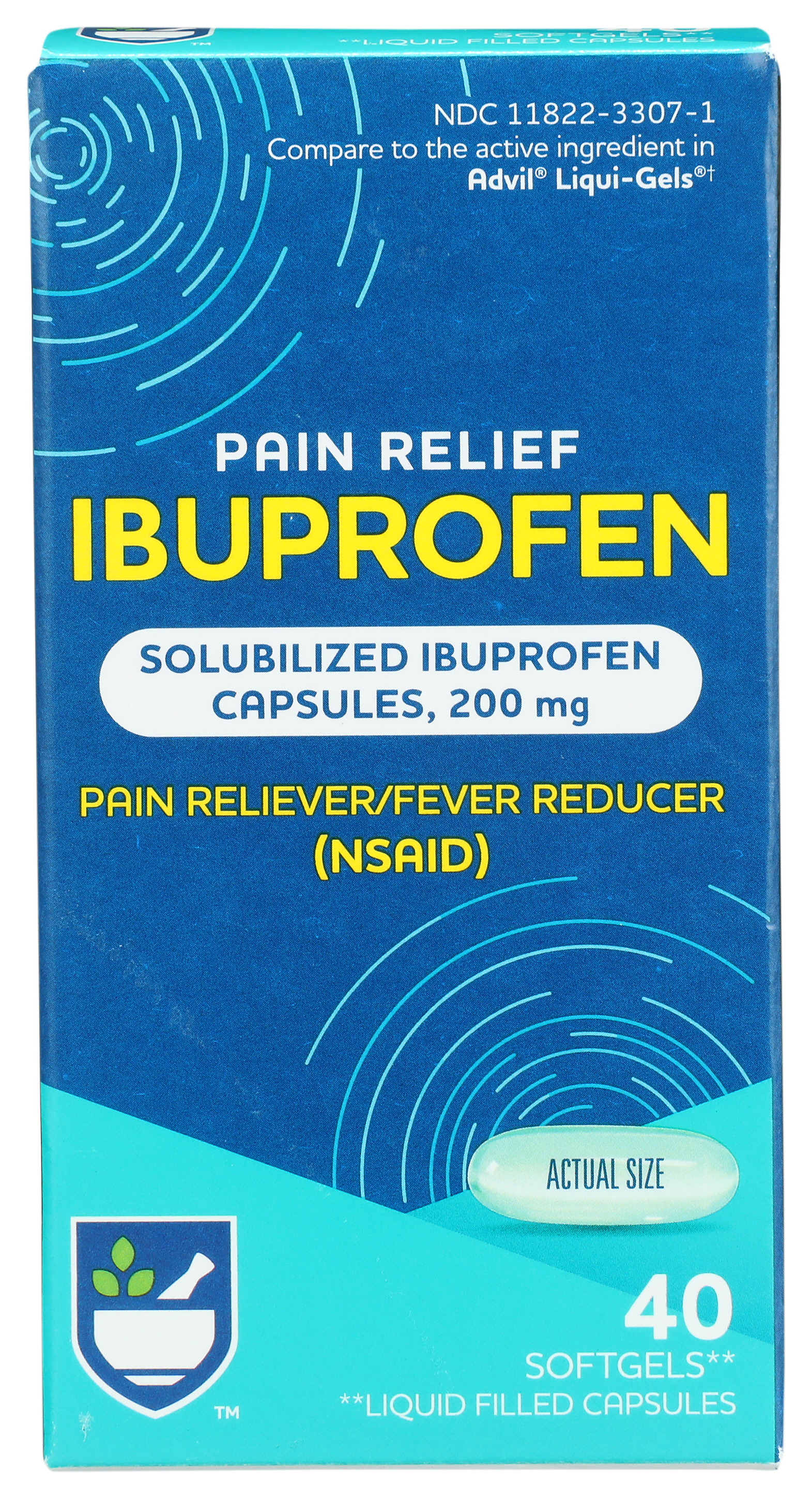 Order Rite Aid Ibuprofen Softgels - 200mg, 40 ct food online from Bartell store, Edmonds on bringmethat.com