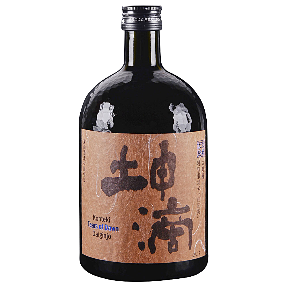 Order Konteki Daiginjo “Tears of Dawn” Sake 750 ml. food online from Mirage Wine & Liquor store, Palm Springs on bringmethat.com