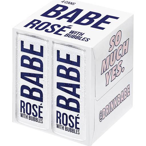 Order Babe Rose With Bubbles (4PK 250ML) 117349 food online from Bevmo! store, Torrance on bringmethat.com