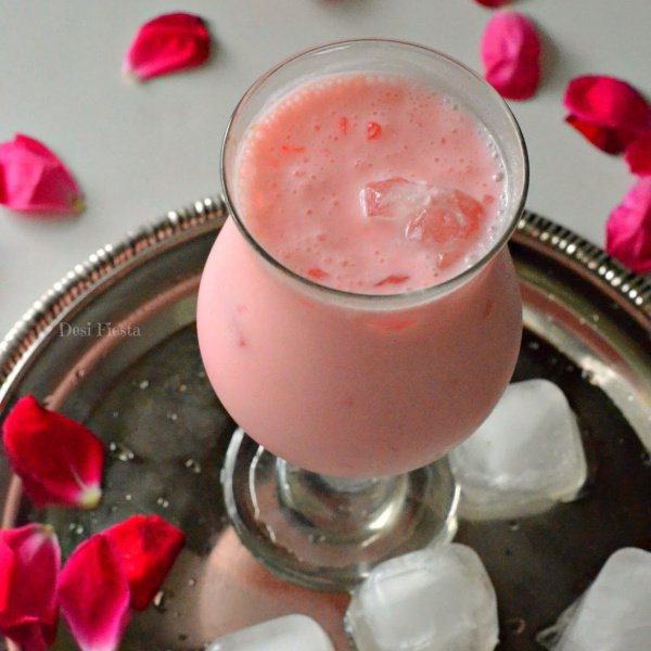 Order Rose Lassi food online from Golden Indian Grill & Pizza store, Los Angeles on bringmethat.com