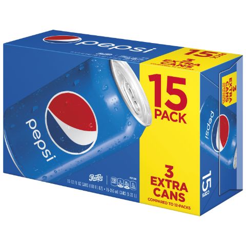 Order Pepsi 15 Pack 12oz Can food online from Aplus store, Arlington on bringmethat.com