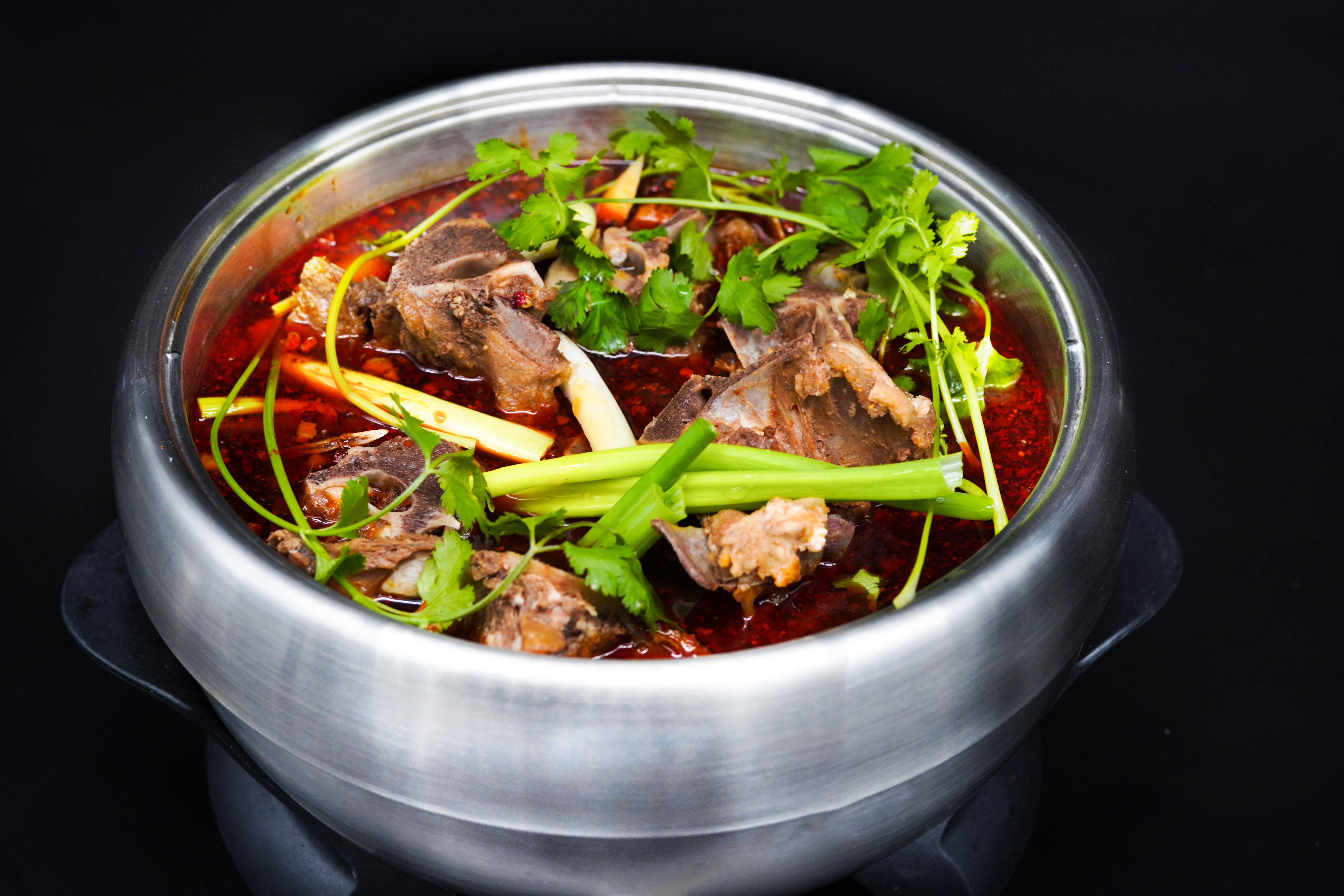 Order Spicy Lamb Spine Hot Pot Meal Kit 麻辣羊蝎子火锅 (Need to Cook) food online from Mifen Prince store, Plano on bringmethat.com