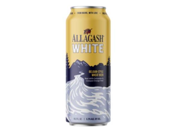 Order Allagash White - 19.2oz Can food online from Garfield's Beverage Warehouse store, Chicago on bringmethat.com