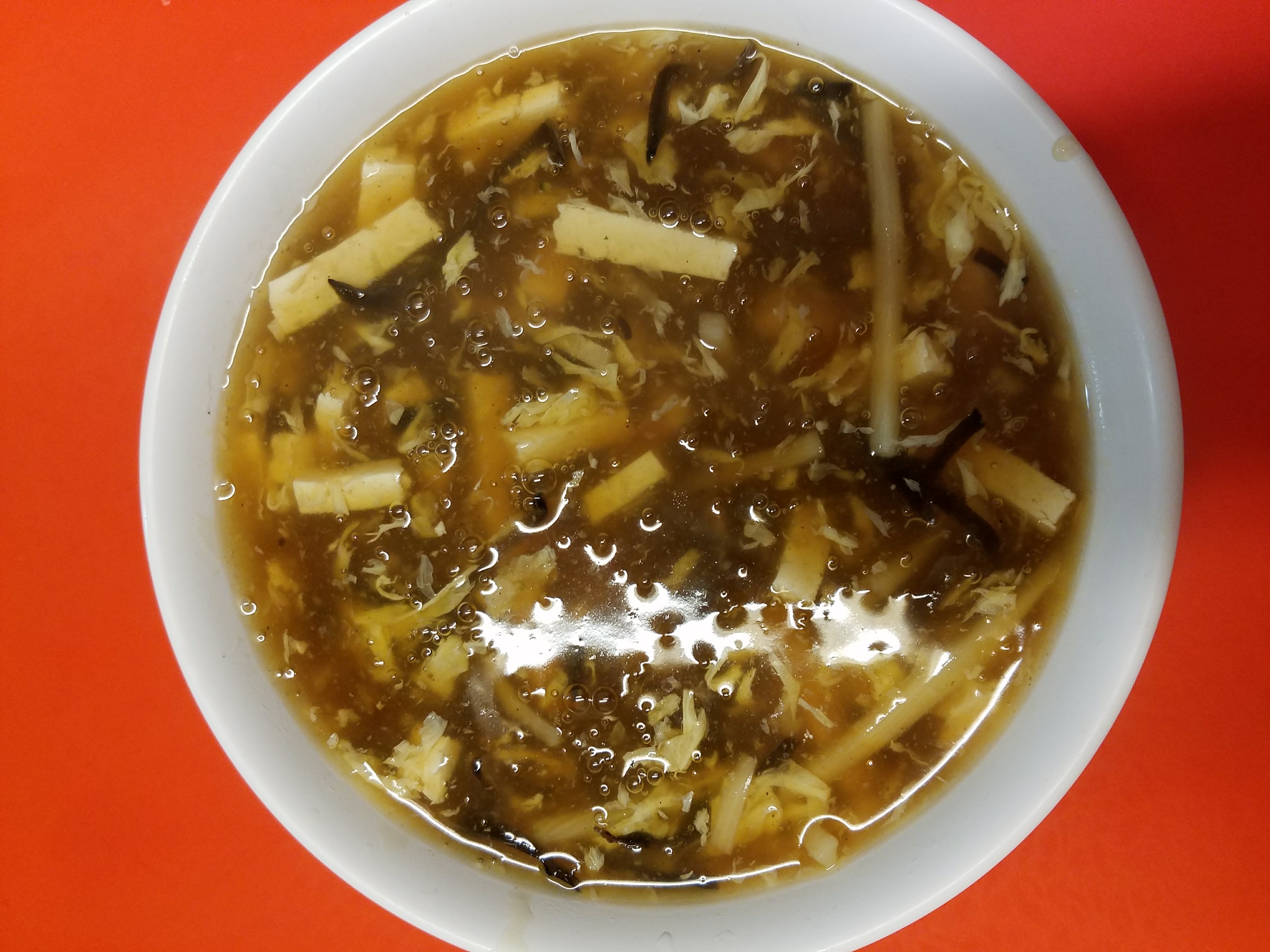 Order Hot and Sour Soup food online from New Bamboo Kitchen store, Alameda on bringmethat.com