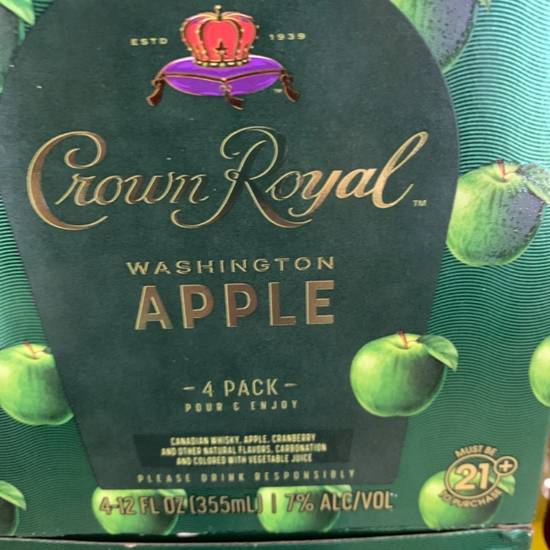 Order Crown royal apple cola food online from Campus Liquor store, Riverside on bringmethat.com