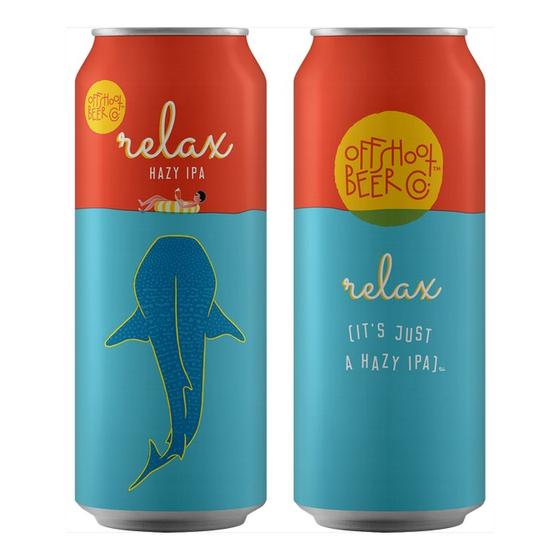 Order Offshoot Relax Hazy Ipa 4 Pack food online from Plumpjack Wine & Spirits store, San Francisco on bringmethat.com