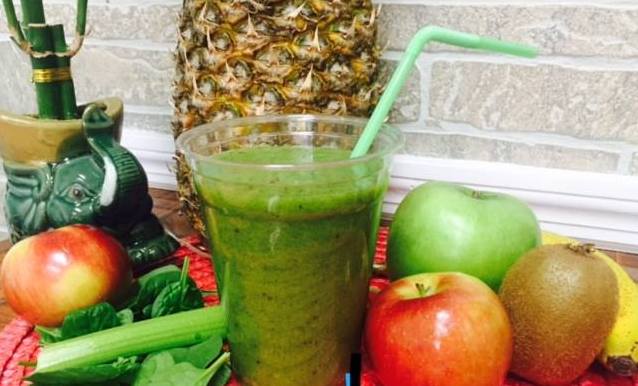 Order Green Kiwi Smoothie food online from Live The Life Healthy store, Elizabeth on bringmethat.com