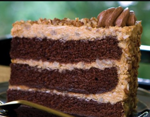 Order German Chocolate 3 Layer Cake food online from Cheesecake Royale Bakery store, Dallas on bringmethat.com