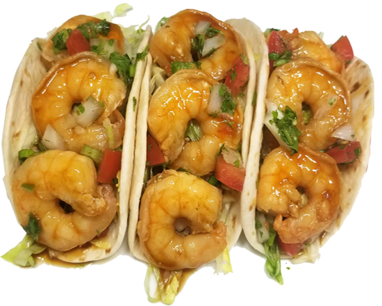 Order T3. Shrimp Taco food online from Ufo Hibachi Express store, Roswell on bringmethat.com