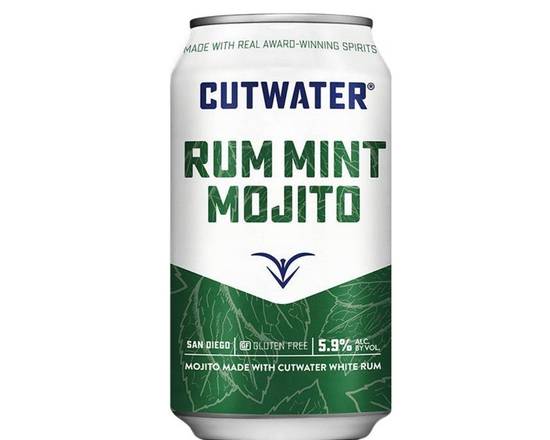 Order Cutwater Rum Mint Mojito 12oz food online from Balboa Tap House store, San Diego on bringmethat.com