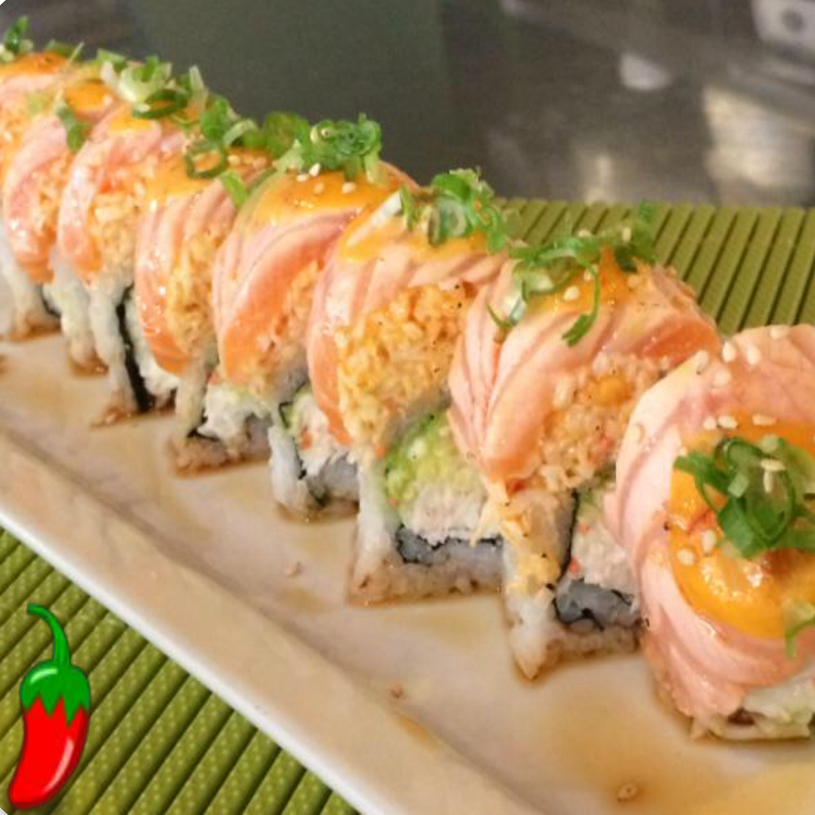 Order Salmon Special Roll food online from Roll Star Sushi store, Anaheim on bringmethat.com