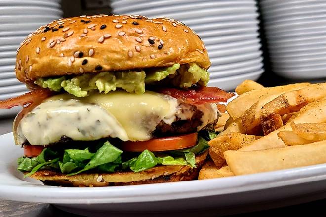 Order AVOCADO BURGER* food online from 54th Street Restaurant & Drafthouse - store, The Colony on bringmethat.com