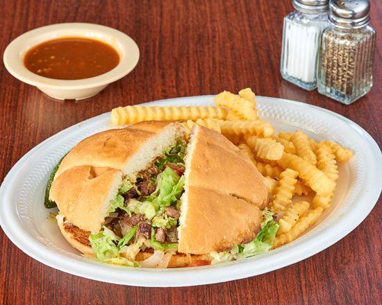Order Torta Plate food online from Red Peppers store, El Paso on bringmethat.com