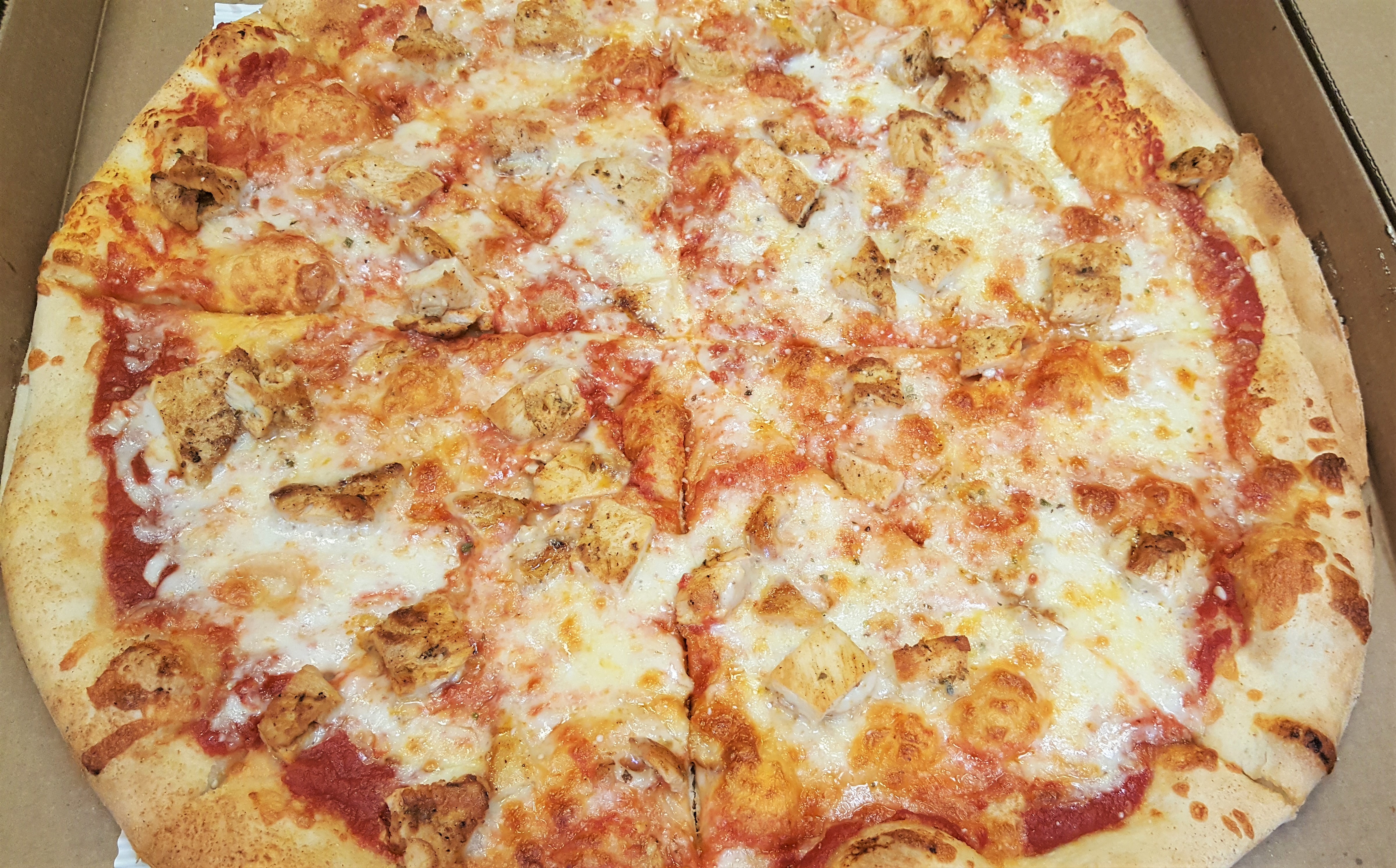 Order Grilled Chicken Pizza food online from Angelino Restaurant, Philadelphia store, Philadelphia on bringmethat.com