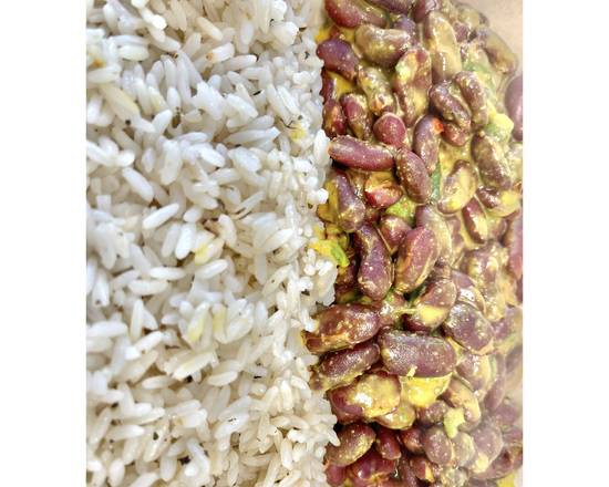 Order Coconut-Curry Beans and Rice (Vegan) food online from Kilimanjaro Grill store, Minneapolis on bringmethat.com