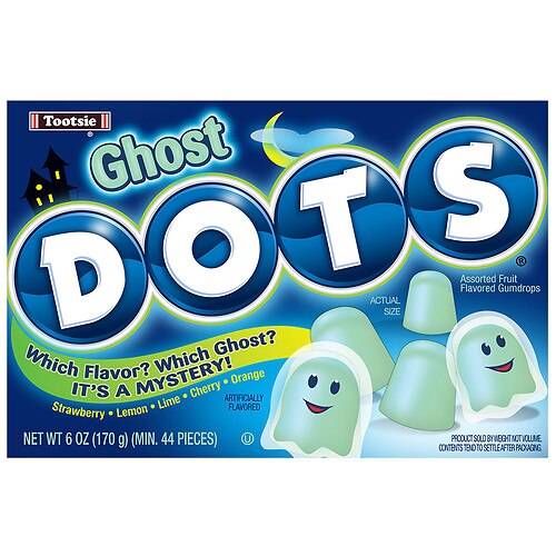 Order Dots Halloween Ghost Candy Assorted Fruit Flavors - 6.0 oz food online from Walgreens store, San Jose on bringmethat.com