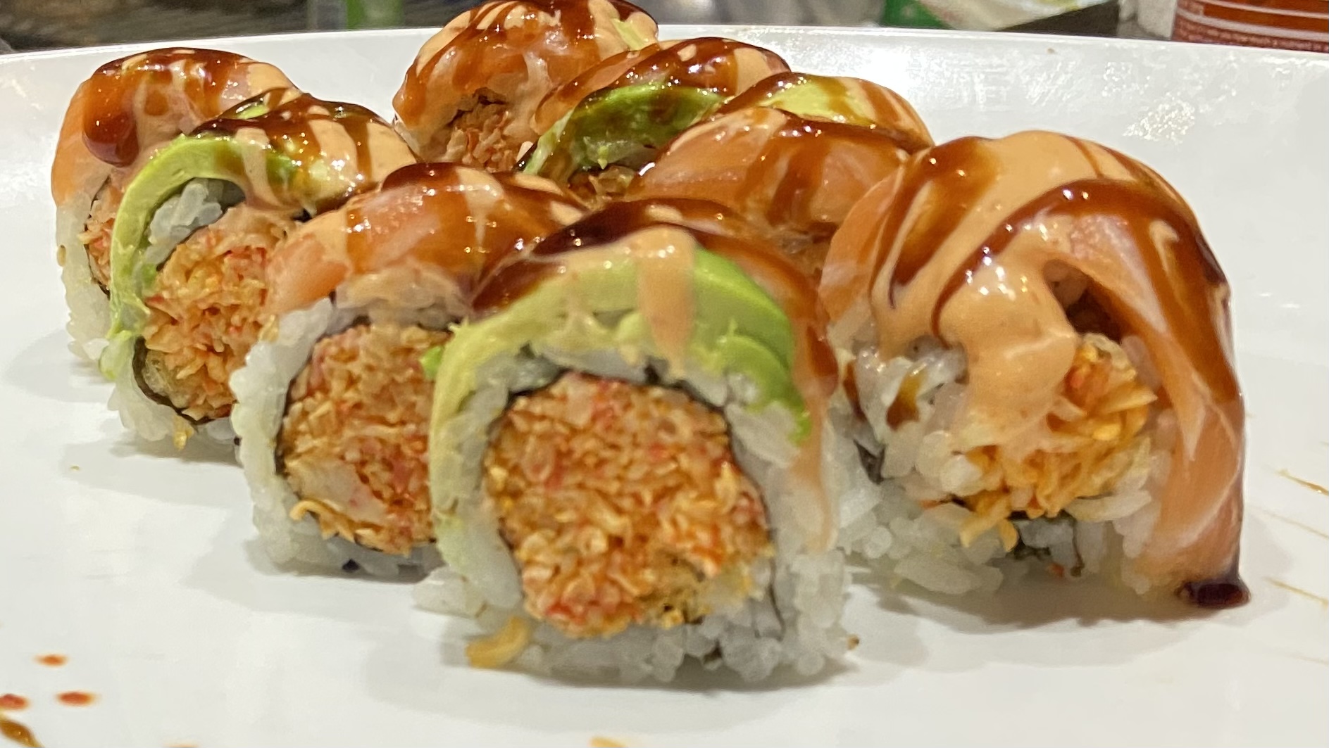 Order H13. Grand Rapids Roll food online from Soho Sushi store, Grand Rapids on bringmethat.com