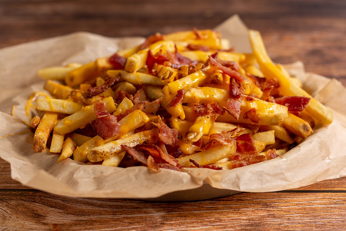 Order BACON CHEESE FRIES food online from Wayback Burgers store, Bryan on bringmethat.com