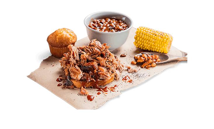 Order Georgia Chopped Pork Platter food online from Famous Dave store, Fresno on bringmethat.com