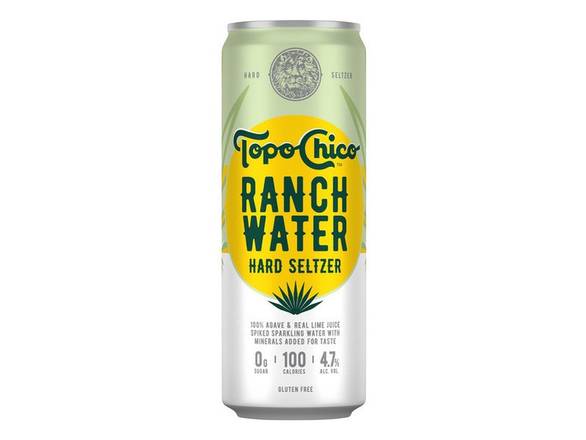 Order Topo Chico Hard Seltzer Ranch Water Original Lime - 24oz Can food online from Michaelis Wine & Spirits store, San Francisco on bringmethat.com