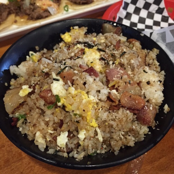 Order Bacon Fried Rice Bowl food online from Far East Joint store, West Covina on bringmethat.com