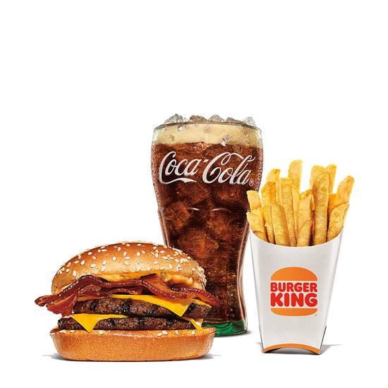 Order Double BK Stacker Meal food online from Burger King store, Parma on bringmethat.com