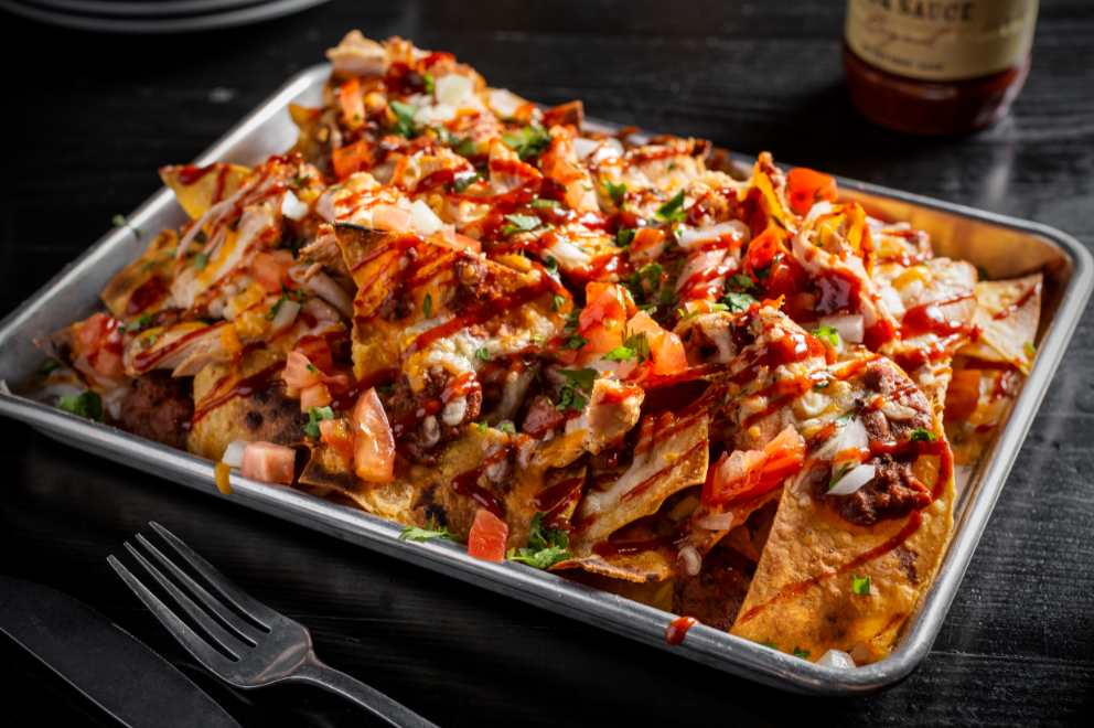 Order Pulled Meat Nachos food online from The Smoke Daddy store, Chicago on bringmethat.com
