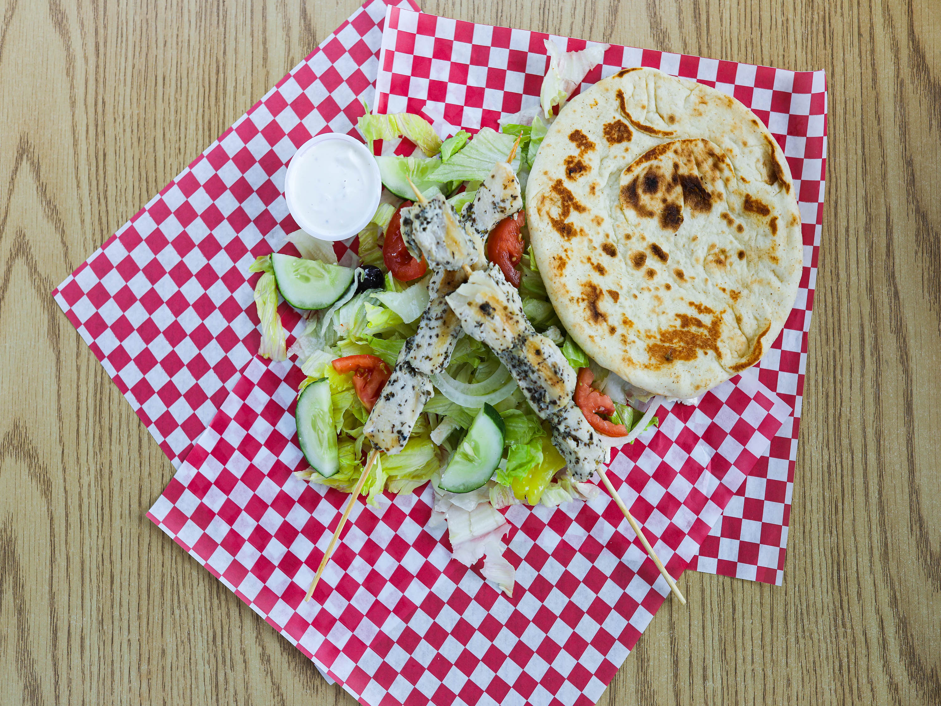 Order Greek Chicken Salad food online from Opa Time store, Sioux City on bringmethat.com