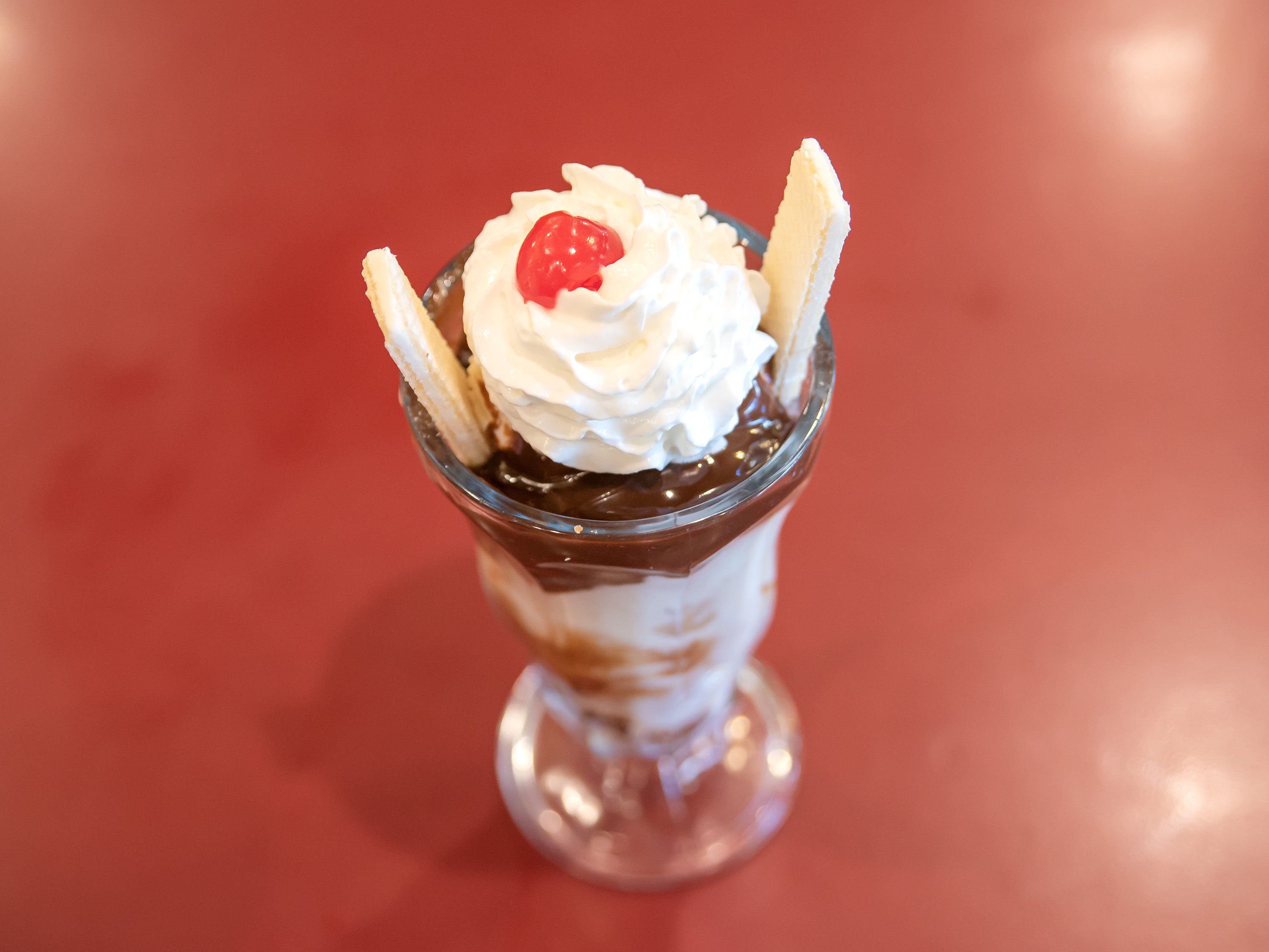 Order Hot Fudge Sundae food online from Mayberry Ice Cream Restaurant store, Winston-Salem on bringmethat.com