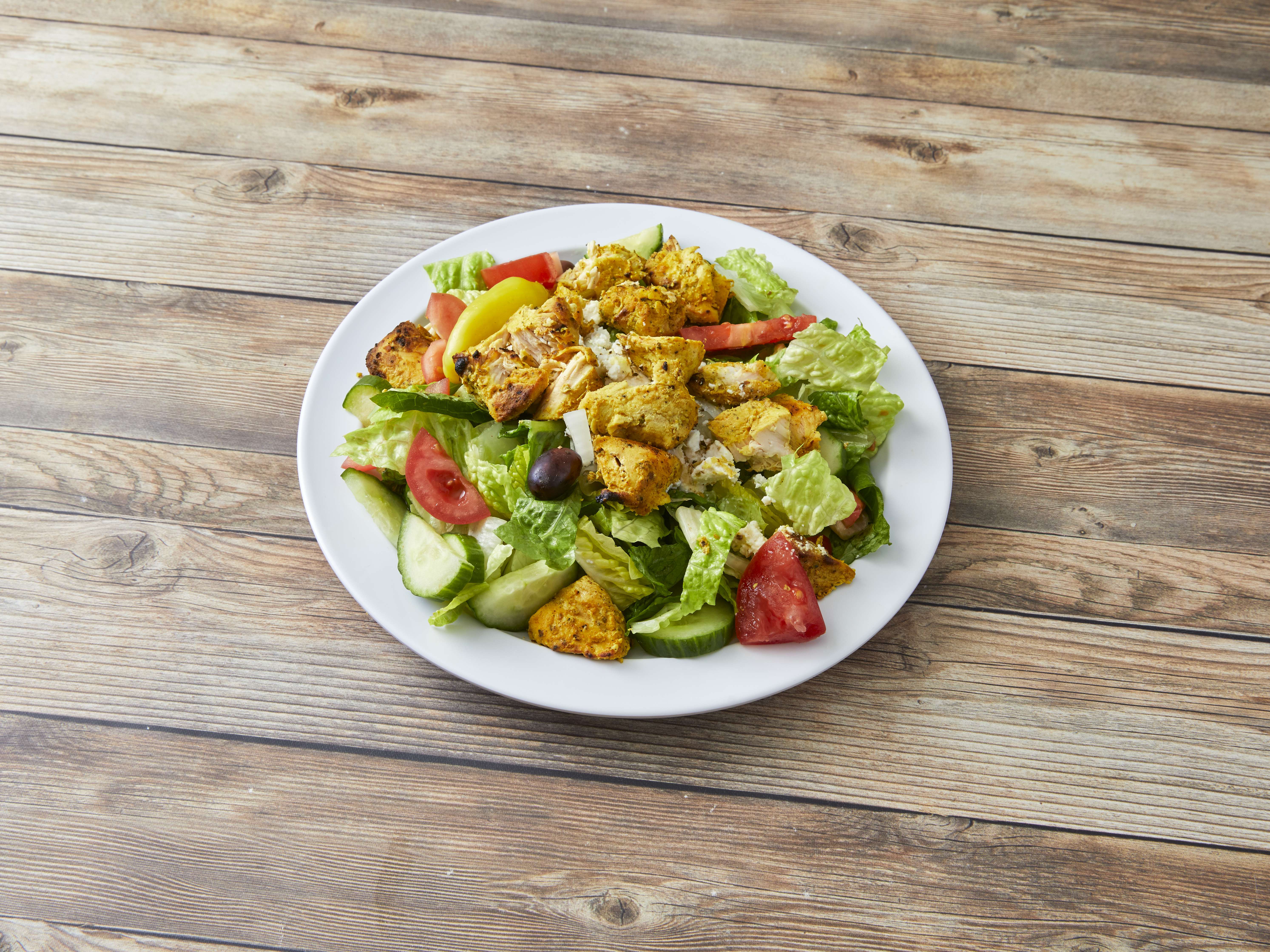 Order Greek Chicken Salad food online from Larsa's Kitchen store, Elgin on bringmethat.com