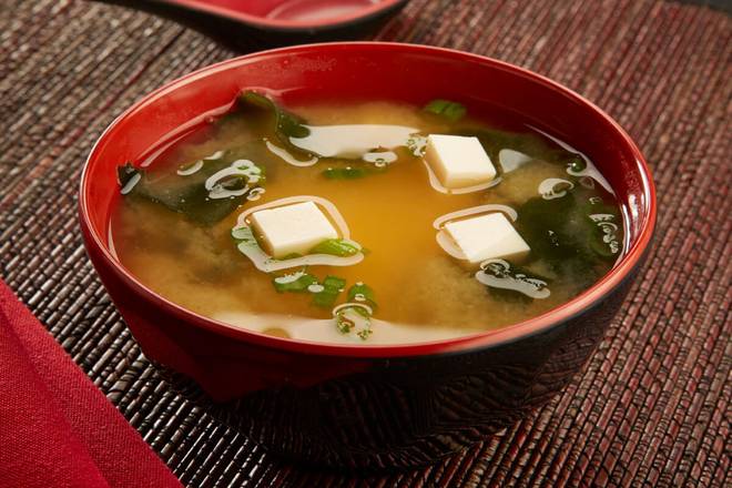 Order MISO SOUP food online from Ra Sushi store, Wheeling on bringmethat.com