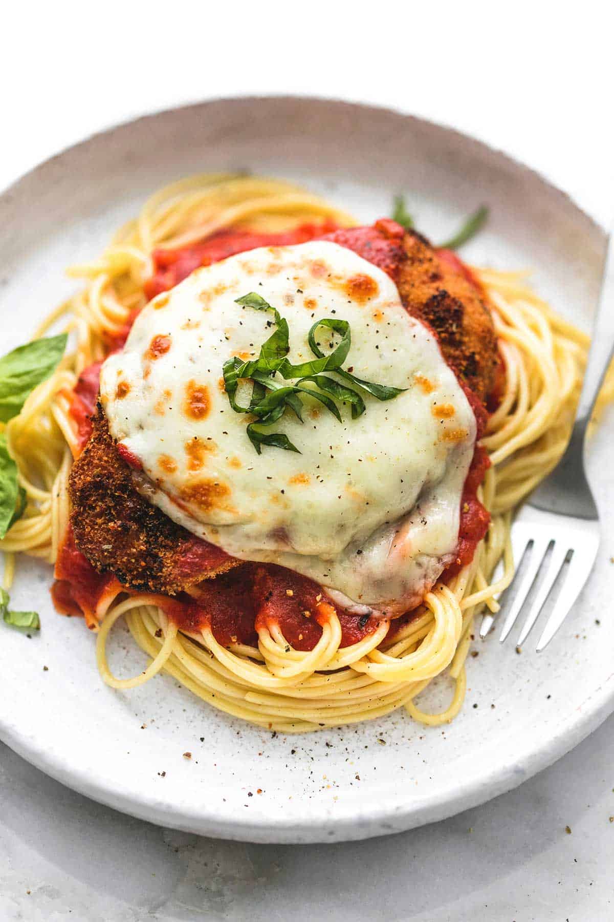 Order Pasta with Chicken Parmesan food online from Amigos Pizza And Restaurant store, Cheltenham Township on bringmethat.com