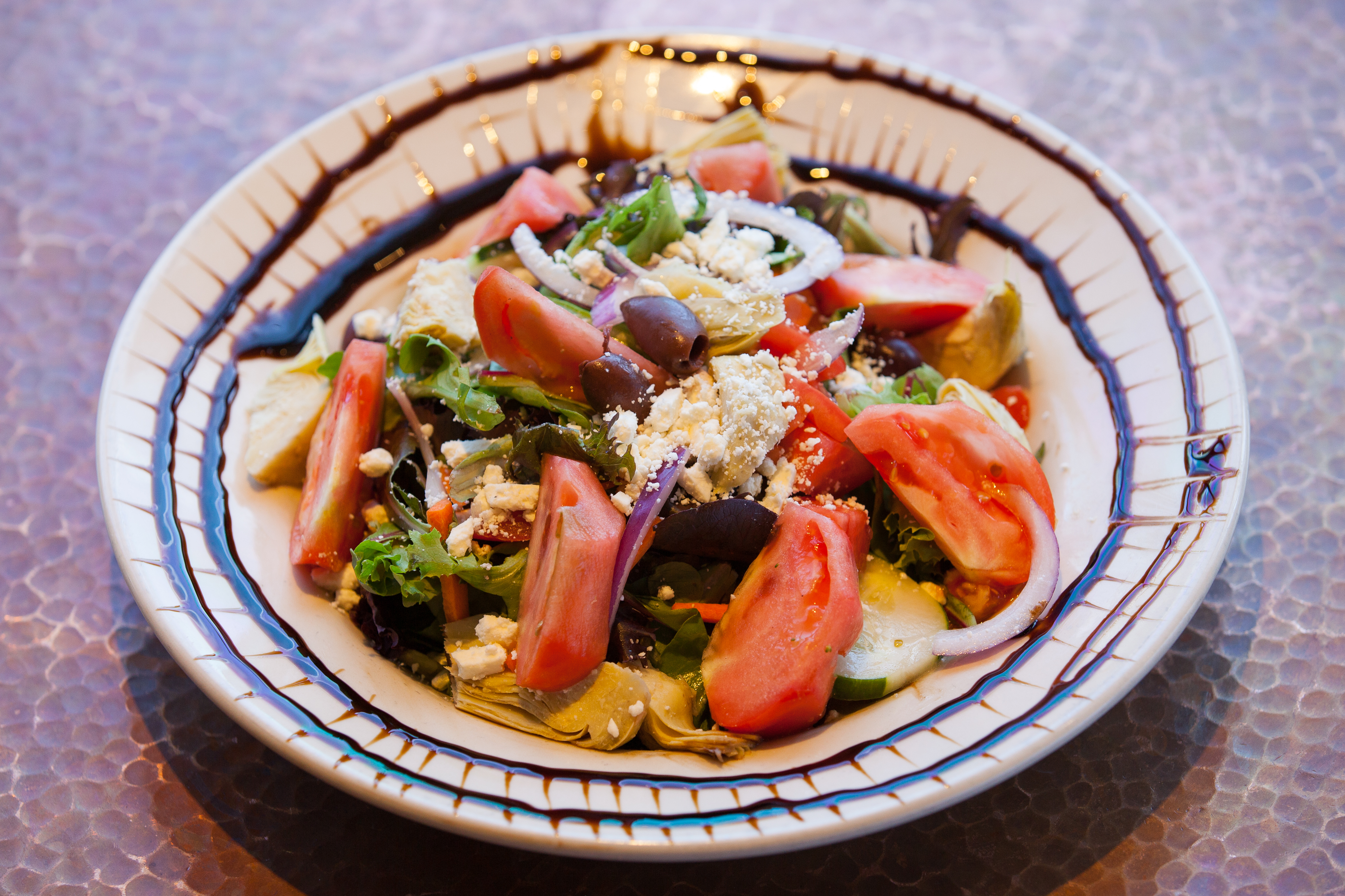 Order Greek Salad food online from Italia Express store, Dallas on bringmethat.com