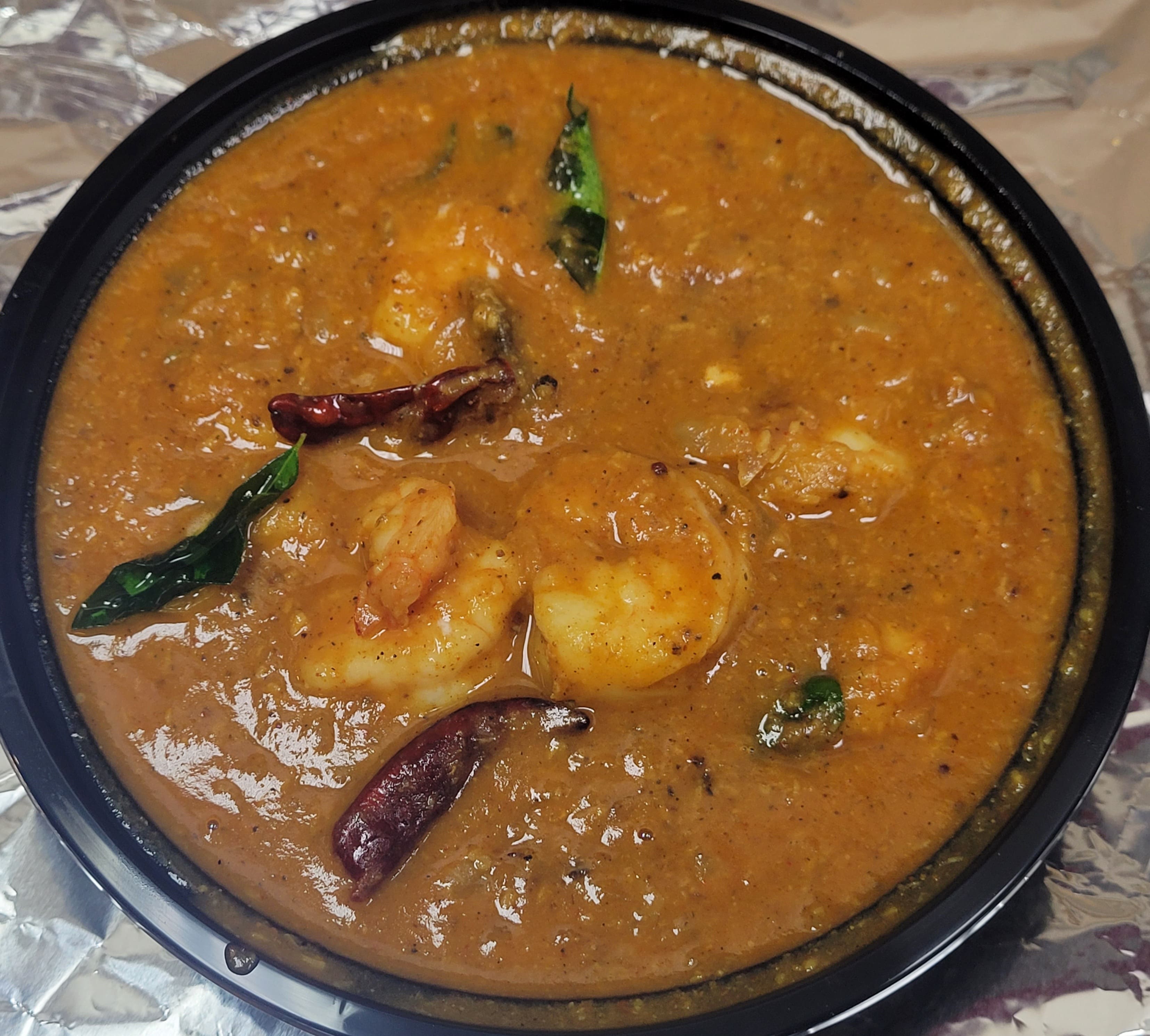 Order Shrimp Karaikudi  food online from Tropical Curry And Grill store, Pflugerville on bringmethat.com