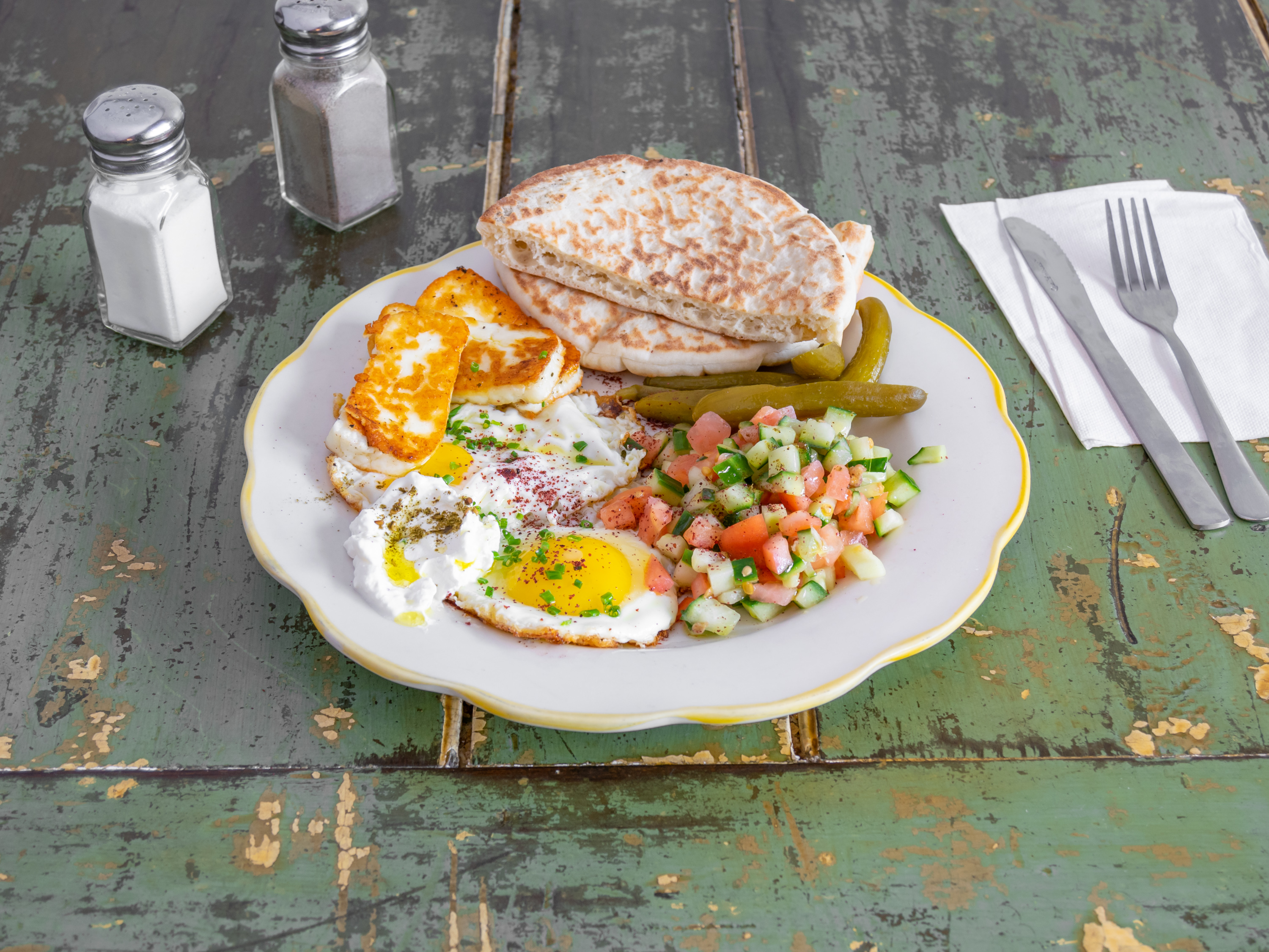 Order Israeli Breakfast Plate food online from Marcel Bakery & Kitchen store, Montclair on bringmethat.com