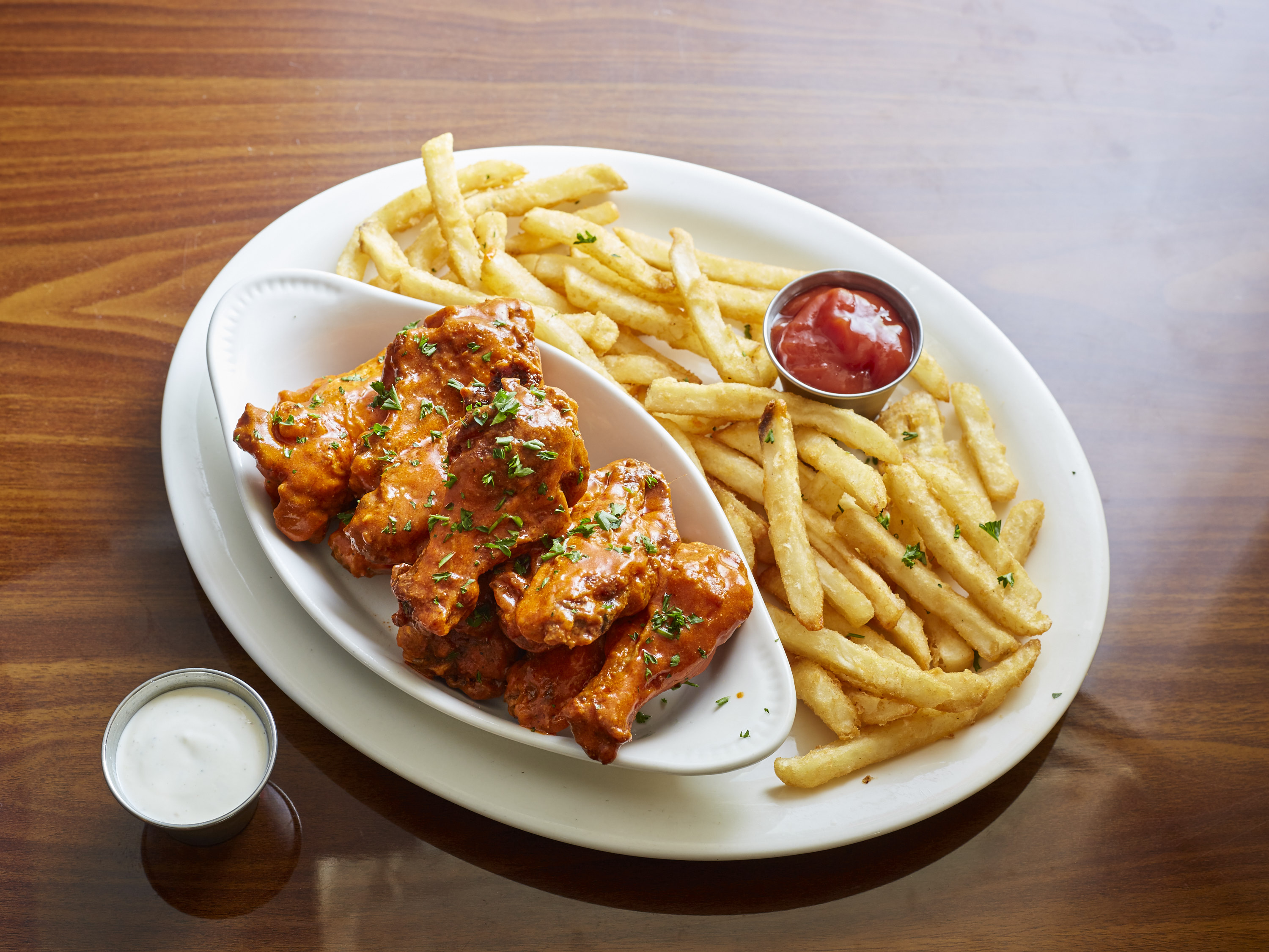 Order 10 Wings and Fries food online from The Hive Buckhead store, Atlanta on bringmethat.com