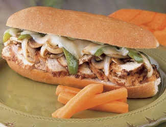 Order Philly Chicken Sandwich food online from North End Pizza store, Los Angeles on bringmethat.com