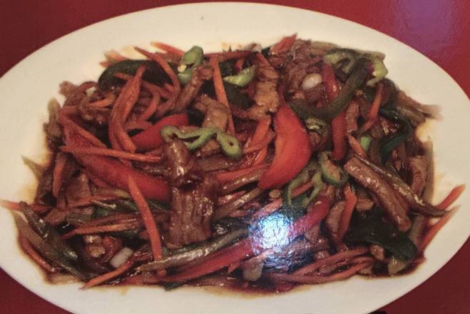 Order Szechuan Beef food online from Hunan Cafe store, Falls Church on bringmethat.com
