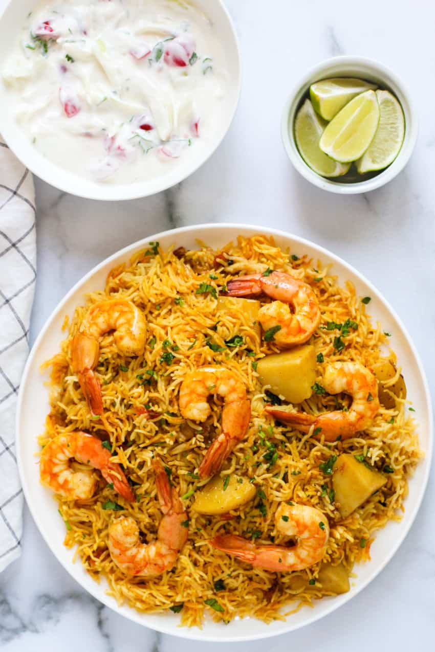 Order Shrimp Biryani food online from Baisakhi Dhaba store, Tempe on bringmethat.com