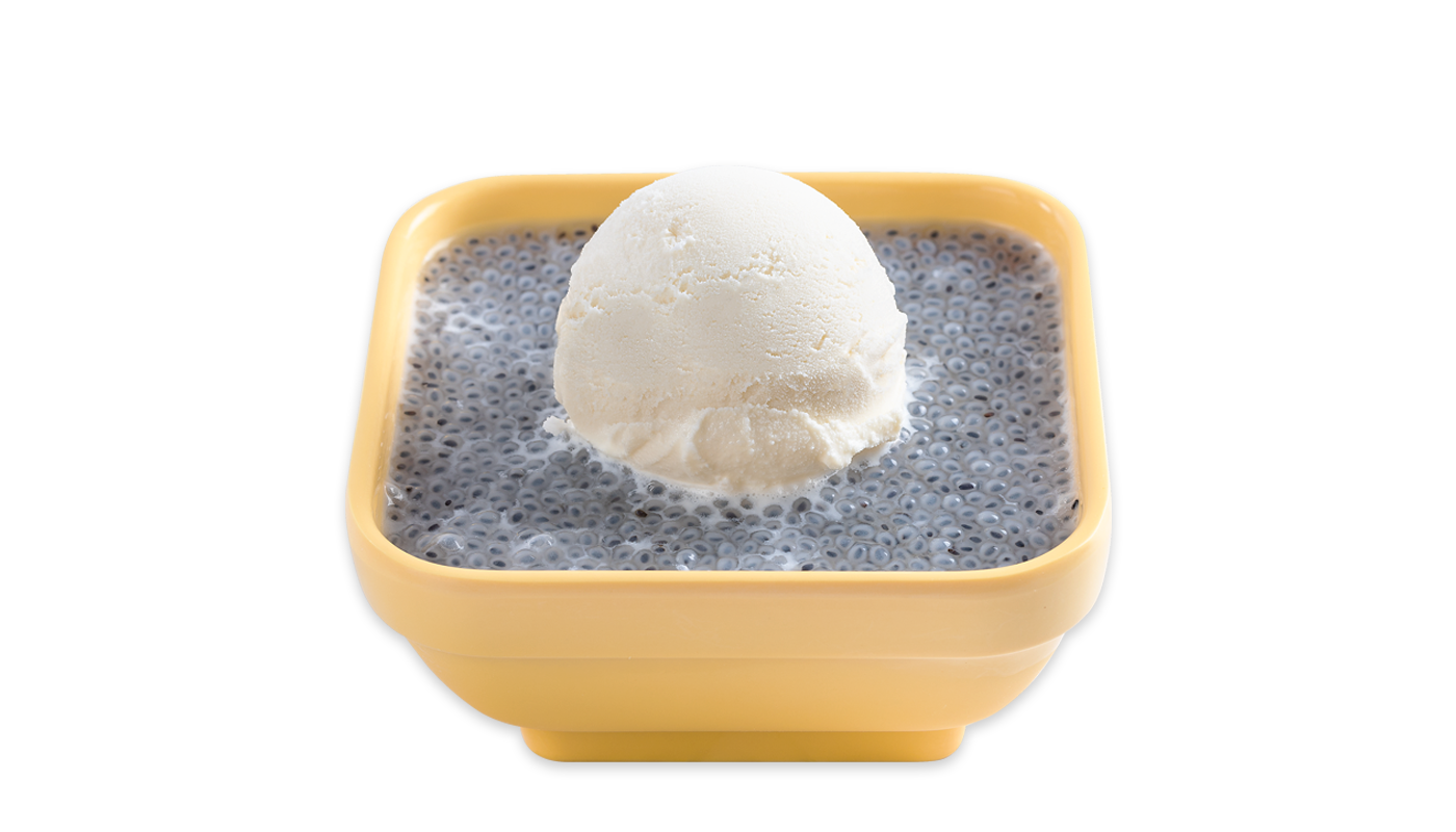 Order V3. Basil Seeds and Vanilla Ice Cream  food online from Sweethoney Dessert store, Colma on bringmethat.com