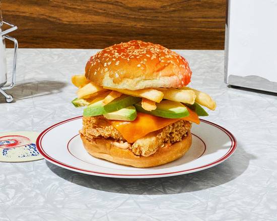 Order The Classic Californian Fried Chicken Sandwich food online from Cluck Shoppe store, Riverside on bringmethat.com