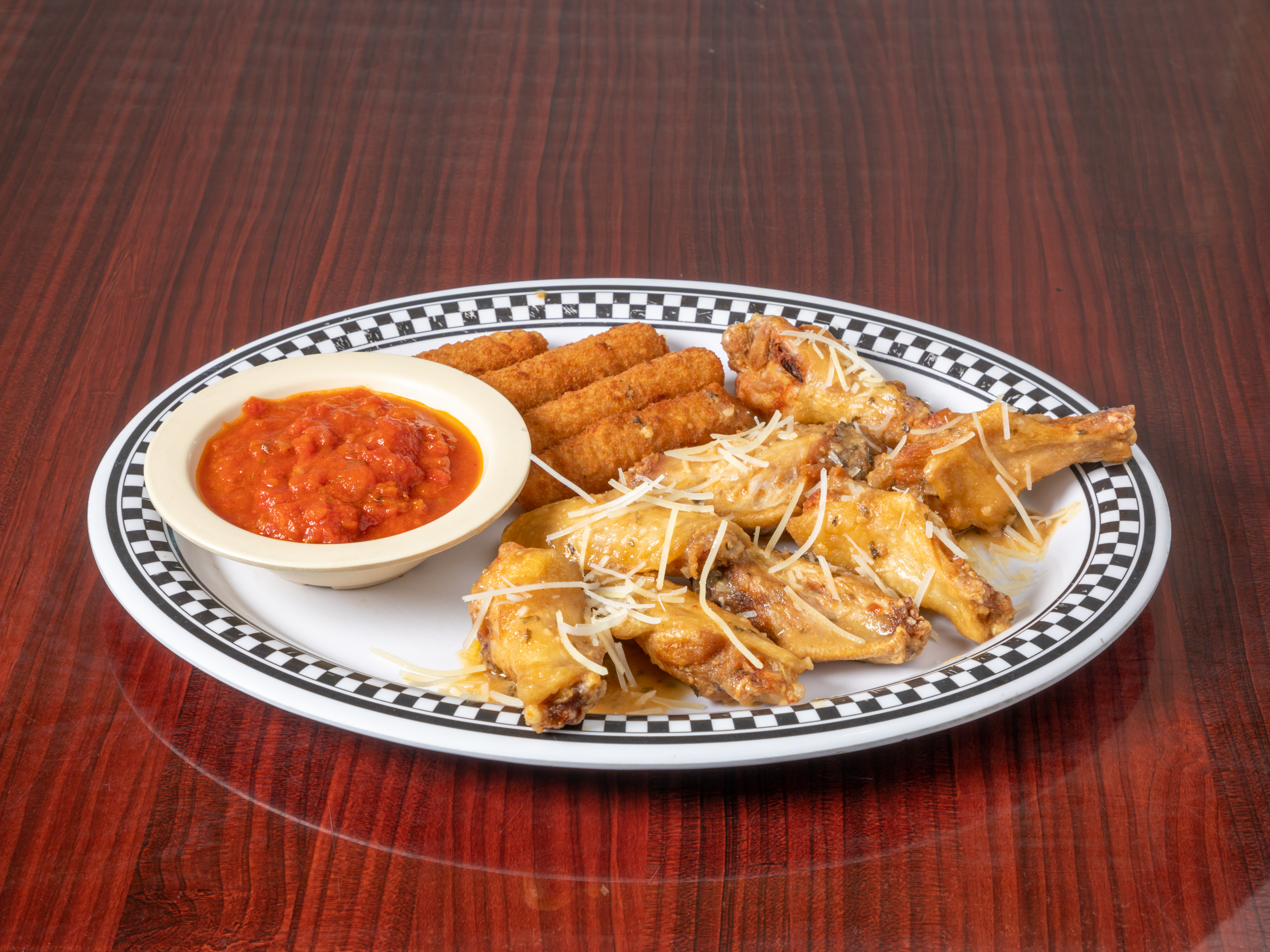 Order Garlic Parmesan Wings food online from The Wing Market store, Tulsa on bringmethat.com