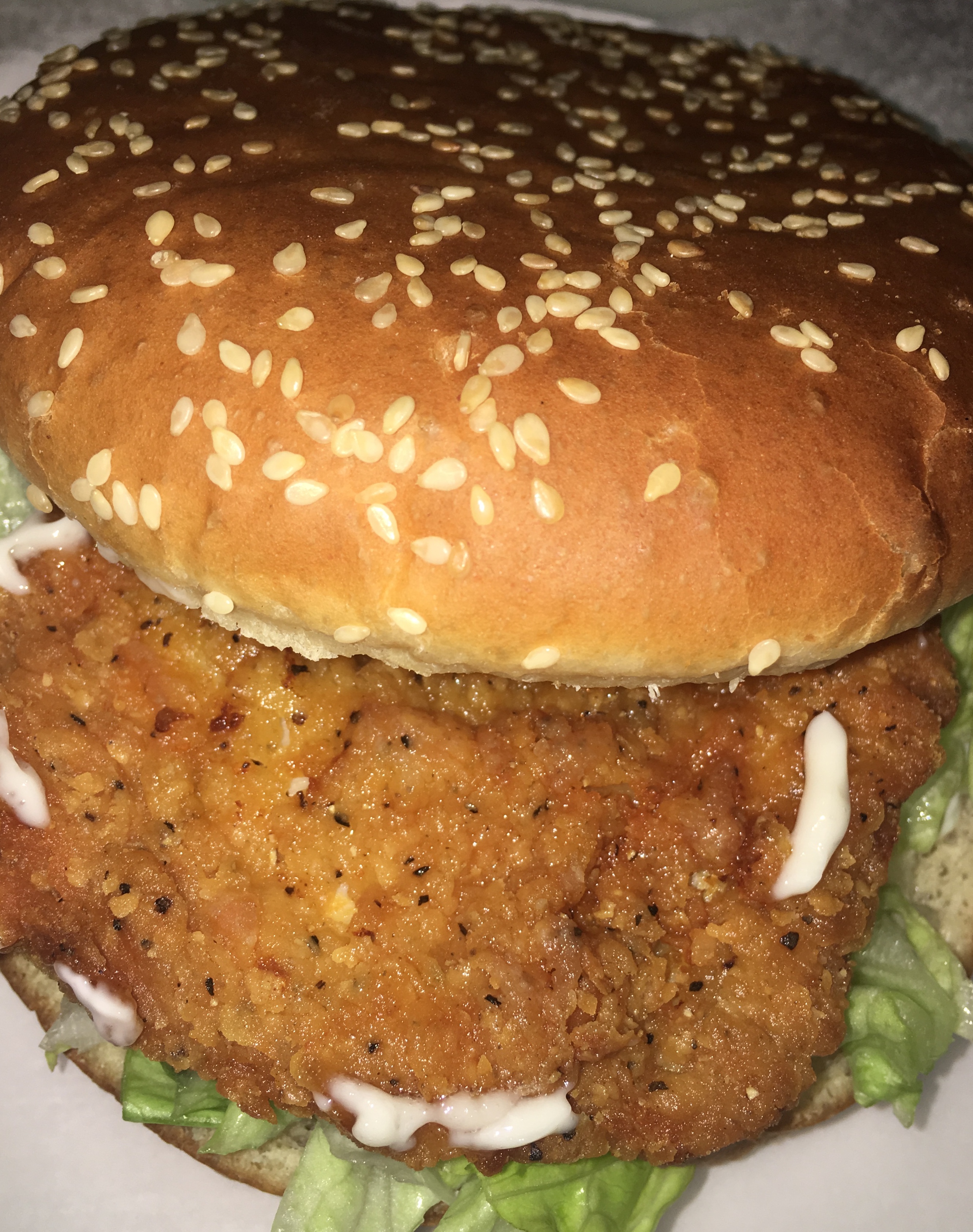 Order 15. Spicy Chicken Sandwich food online from Crown Fried Chicken & Coffee Shop - 848 Nostrand Ave. store, Brooklyn on bringmethat.com