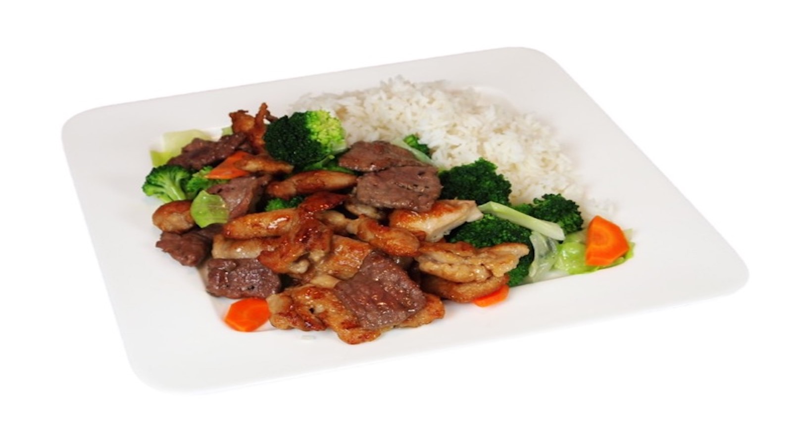 Order Chicken and Beef Combo food online from Teriyaki Express store, Gaithersburg on bringmethat.com