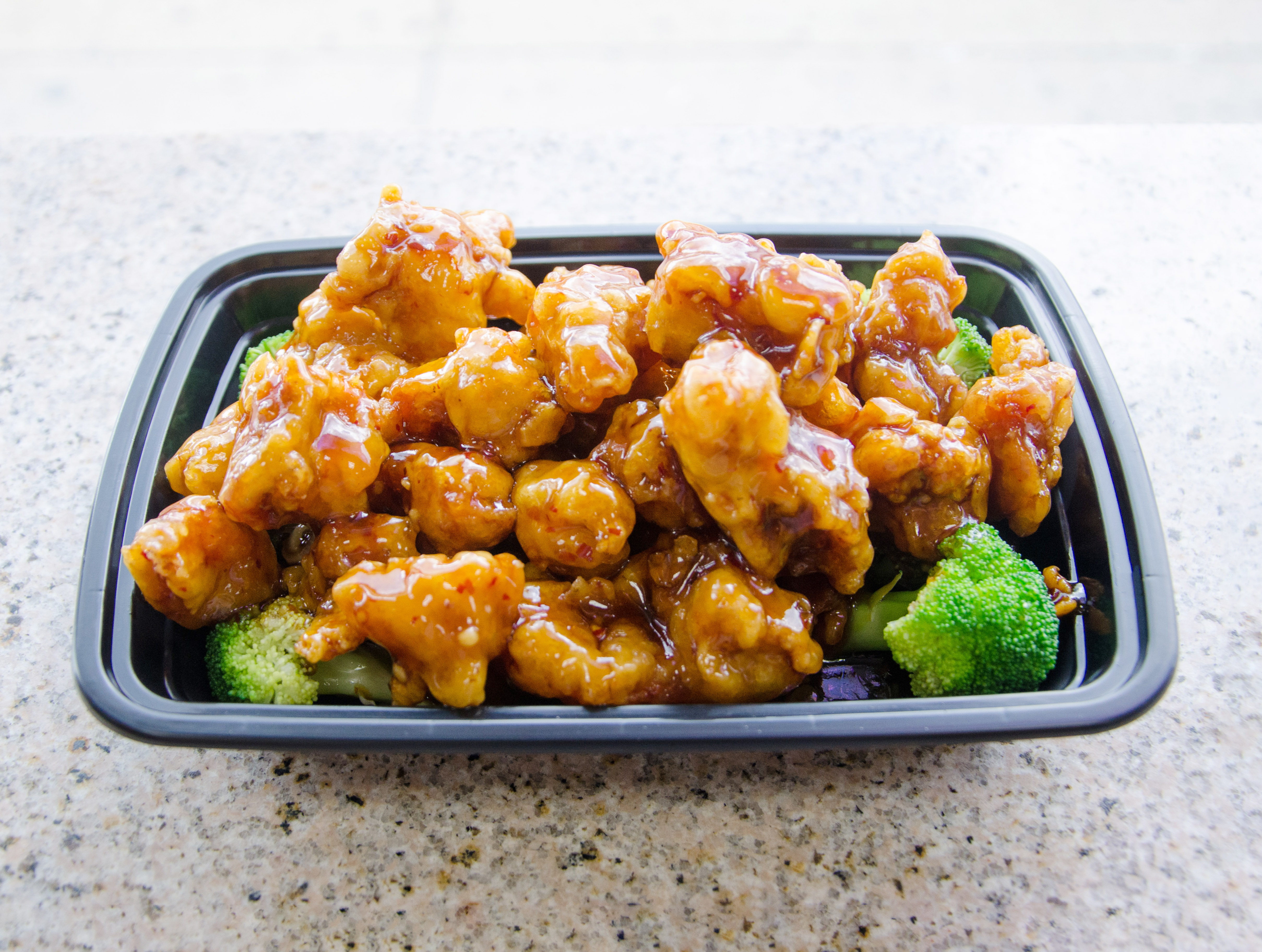 Order 122. TVP General Tso's Chicken food online from Panda Wok store, Silver Spring on bringmethat.com