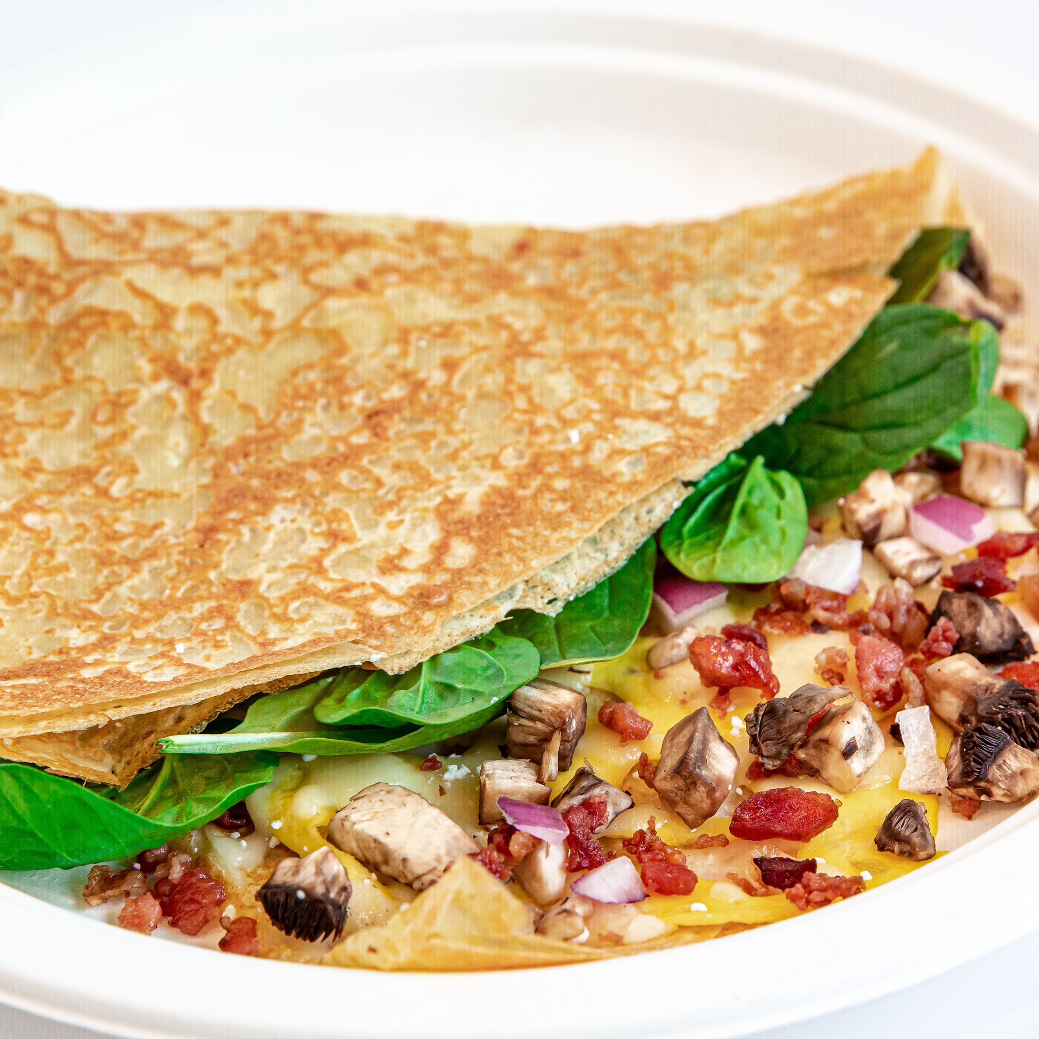 Order Pig and Swiss Crepe food online from Hazelnuts Creperie store, Charlotte on bringmethat.com